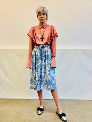 Allen Schwartz Sylvie Ruffle Blouse