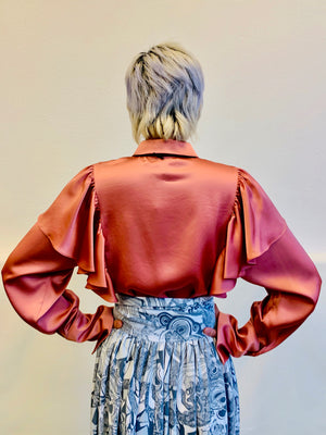 Allen Schwartz Sylvie Ruffle Blouse