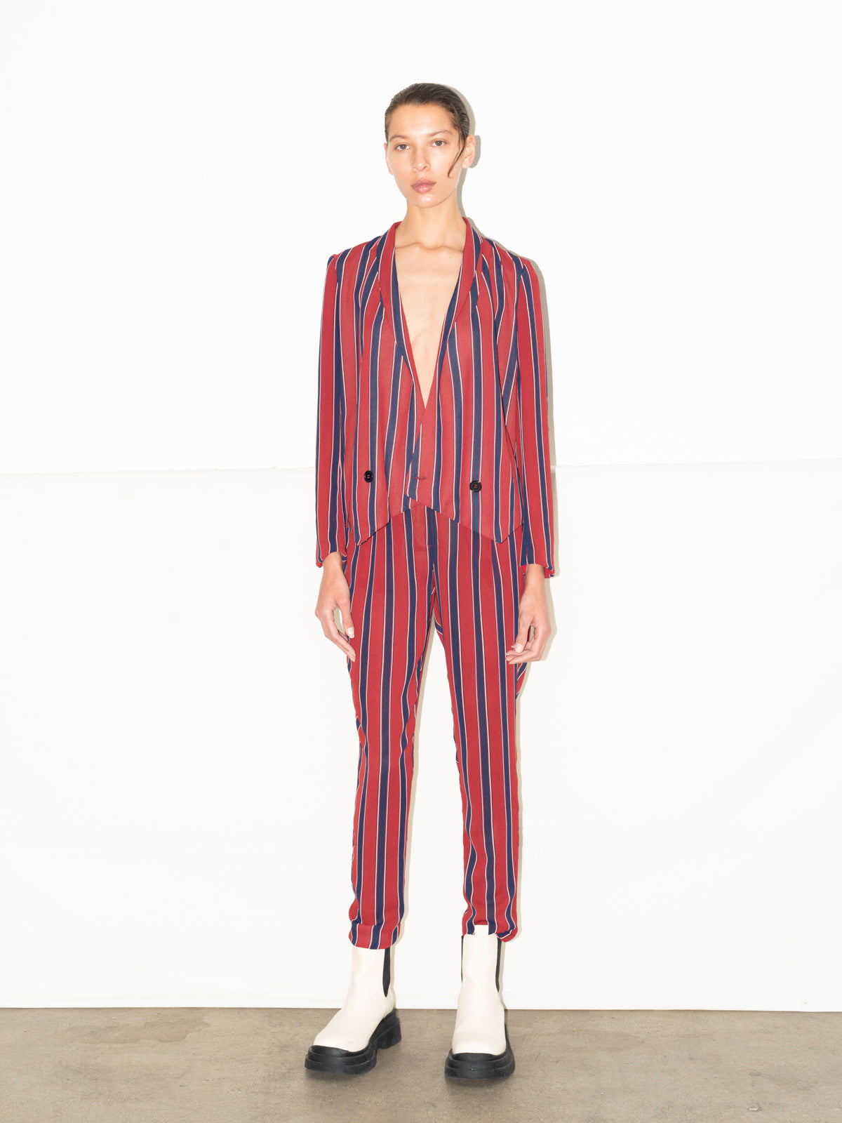 Vetiver Stripe Pant