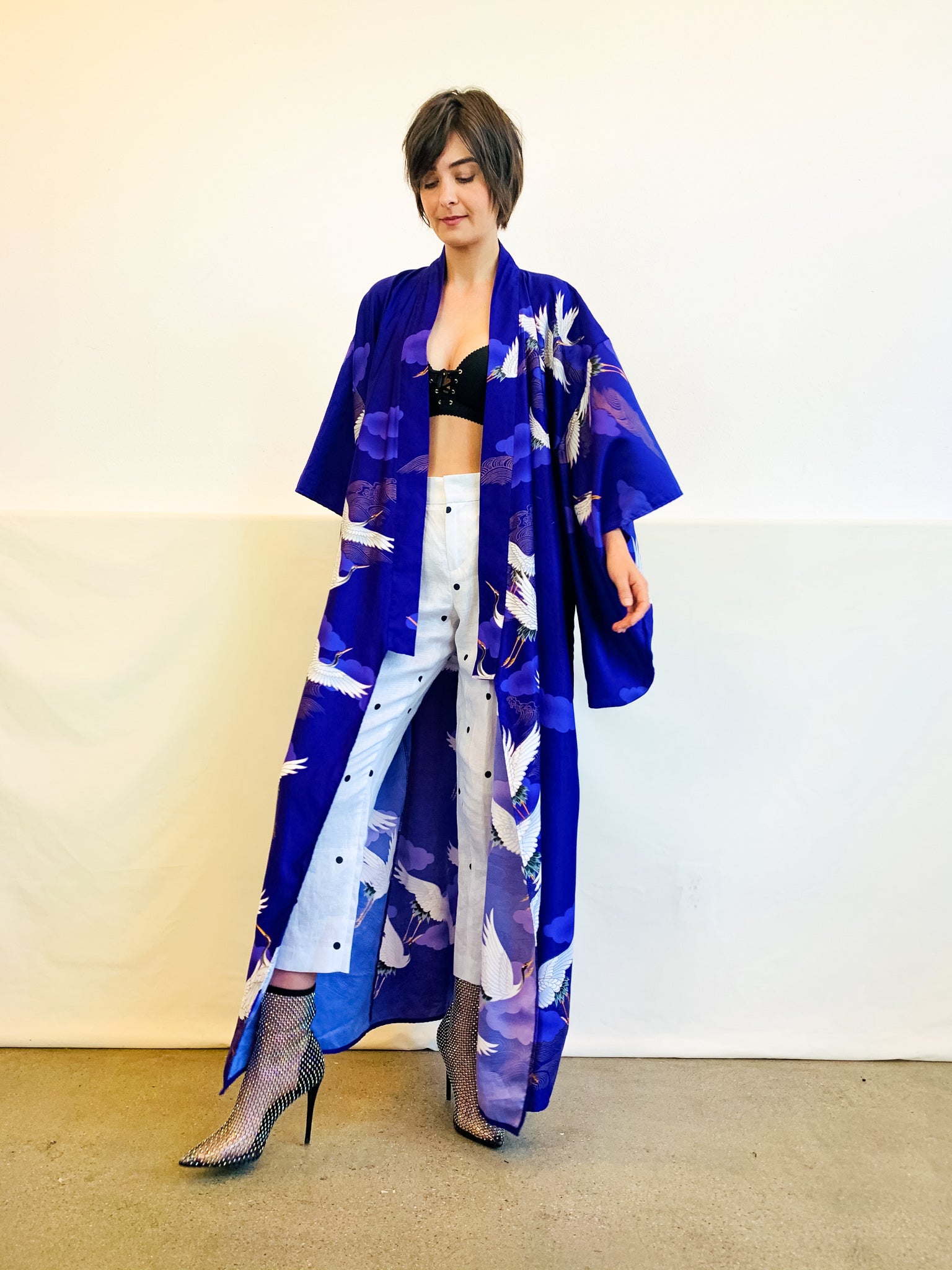 Vintage Night Flyer Kimono